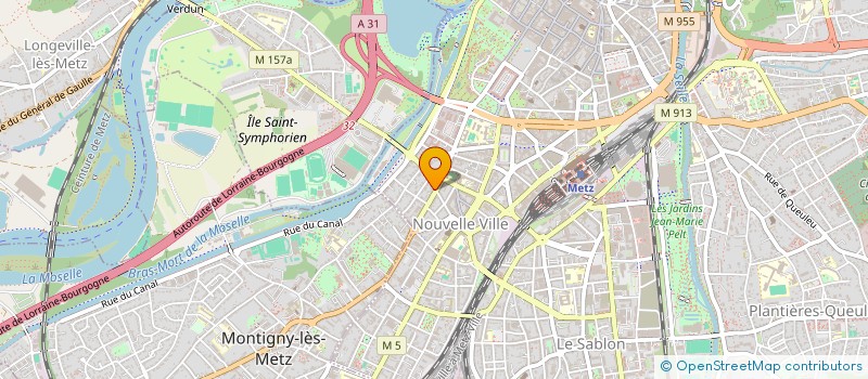 localisation de l'entreprise ARMONIA COIFFURE BEAUTE  METZ