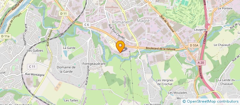 localisation de l'entreprise ARMONIA HOLDING  LIMOGES