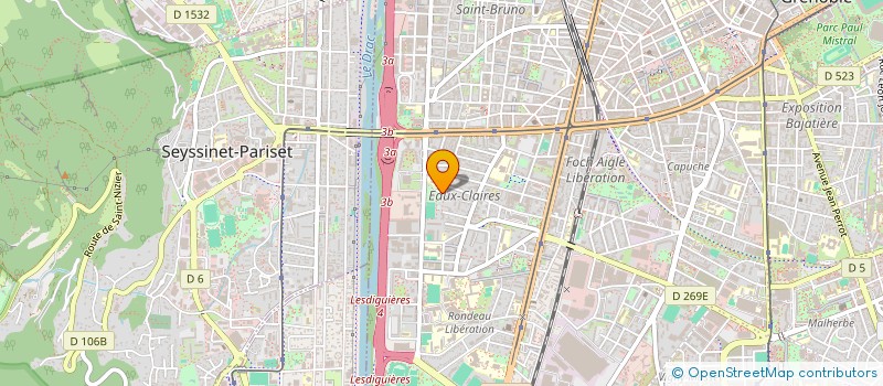 localisation de l'entreprise ARMONIE CONCEPT HABITAT à GRENOBLE