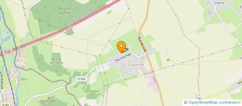 localisation de l'entreprise ARMONIE FM à GAUVILLE