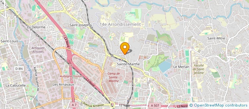 localisation de l'entreprise ARMONIY BEAUTY à MARSEILLE 14EME