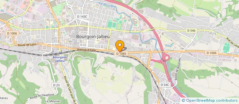 localisation de l'entreprise ARMONY à BOURGOIN-JALLIEU