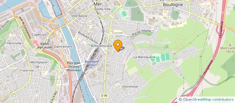 localisation de l'entreprise ARMONY HABITAT  BOULOGNE-SUR-MER