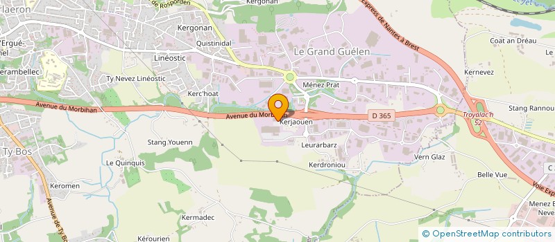 localisation de l'entreprise ARMOR 29 à QUIMPER