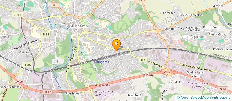 localisation de l'entreprise ARMOR 3D  CHATELAUDREN-PLOUAGAT
