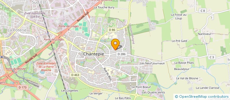 localisation de l'entreprise ARMOR à CHANTEPIE