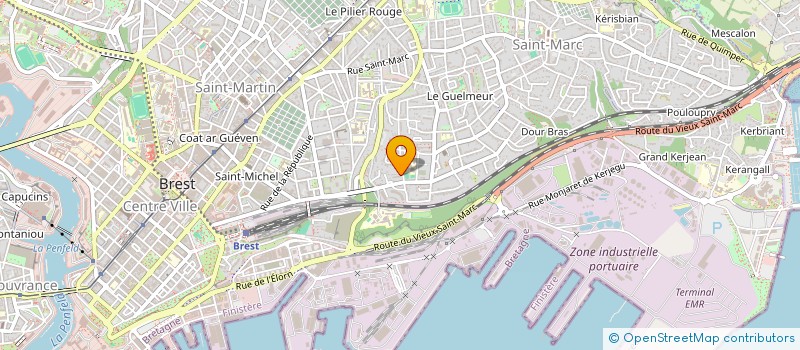 localisation de l'entreprise ARMOR  BREST