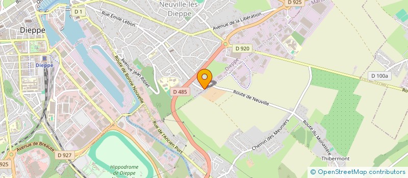 localisation de l'entreprise ARMOR à DIEPPE