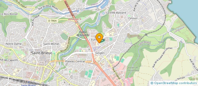 localisation de l'entreprise ARMOR ACTIONS SANTE à SAINT-BRIEUC