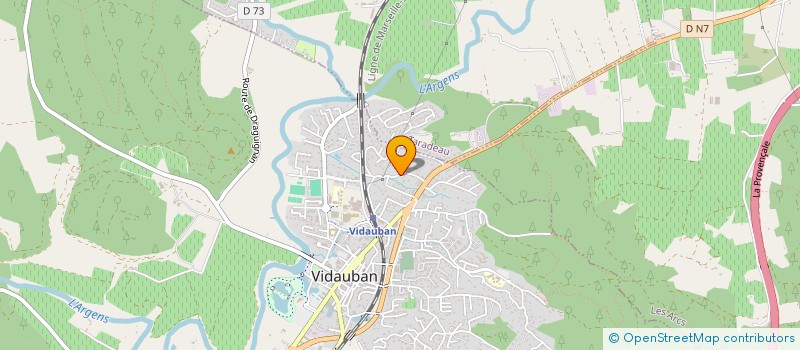 localisation de l'entreprise ARMOR ALESANI  VIDAUBAN