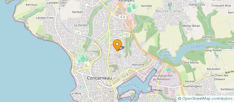 localisation de l'entreprise ARMOR & ARGOAT  CONCARNEAU