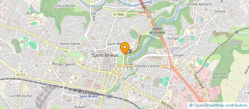 localisation de l'entreprise ARMOR BATIMENTS INDUSTRIELS SERVICES à SAINT-BRIEUC