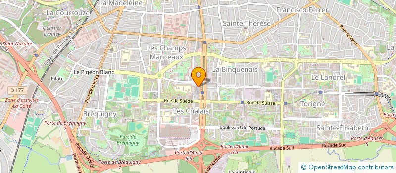 localisation de l'entreprise ARMOR BRETAGNE EXPRESS  RENNES