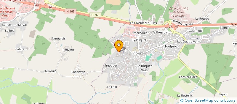 localisation de l'entreprise ARMOR BRETAGNE MESSAGERIE à PLOEREN