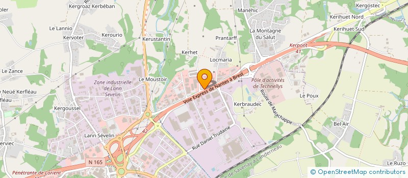 localisation de l'entreprise ARMOR CHECK à CAUDAN