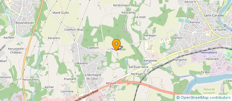 localisation de l'entreprise ARMOR CHEMINEE SERVICE à CAUDAN