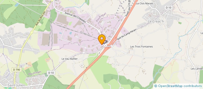 localisation de l'entreprise ARMOR CLOISONS ISOLATION à TREGUEUX
