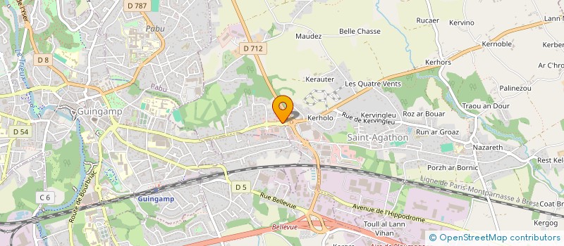 localisation de l'entreprise ARMOR.COM  SAINT-AGATHON