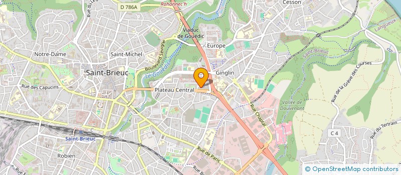 localisation de l'entreprise ARMOR CONSTRUCTION BATIMENT GENERAL à SAINT-BRIEUC