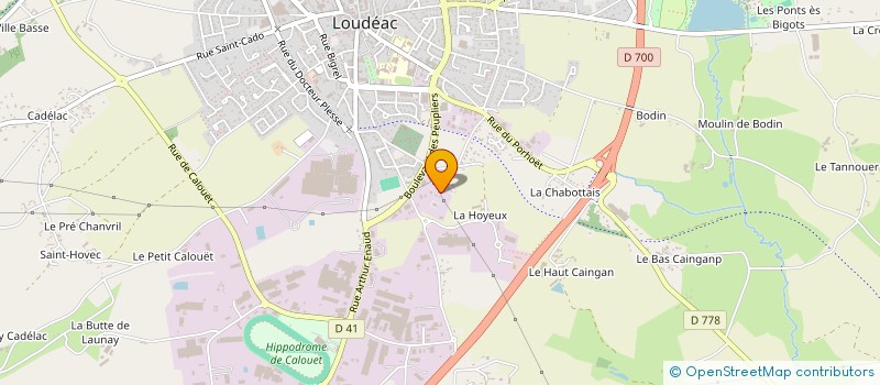 localisation de l'entreprise ARMOR CONTROLE LOUDEACIENNE à LOUDEAC