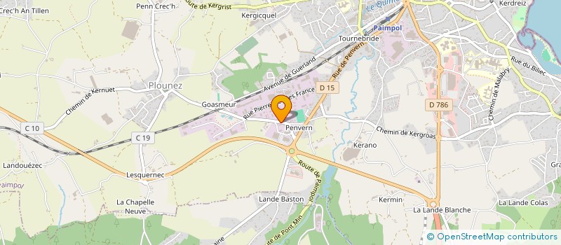 localisation de l'entreprise ARMOR CONTROLE TECHNIQUE à PAIMPOL