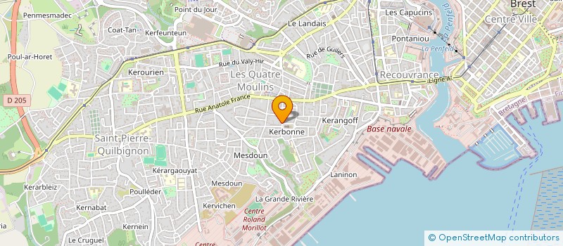 localisation de l'entreprise ARMOR COORDINATION à BREST