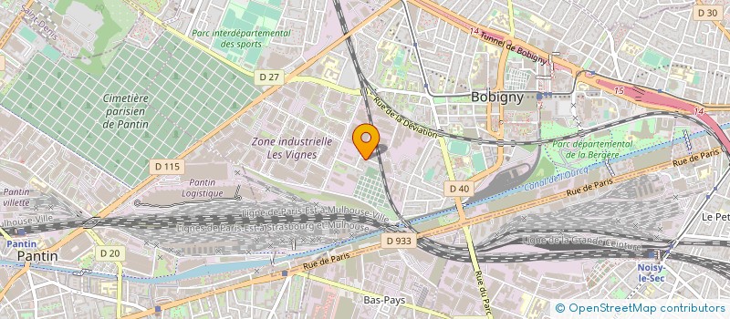 localisation de l'entreprise ARMOR CUISINE à BOBIGNY
