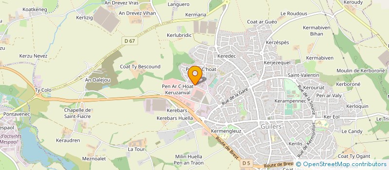 localisation de l'entreprise ARMOR DECORS à GUILERS