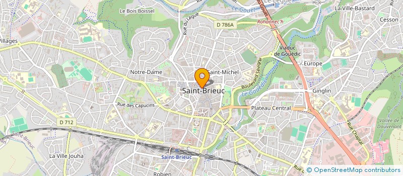 localisation de l'entreprise ARMOR DEPILATION à SAINT-BRIEUC