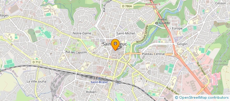 localisation de l'entreprise ARMOR FER à SAINT-BRIEUC