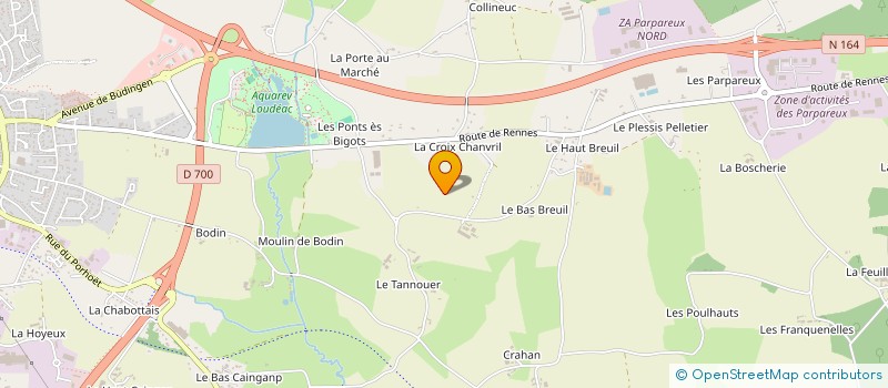 localisation de l'entreprise ARMOR FINANCE à LOUDEAC