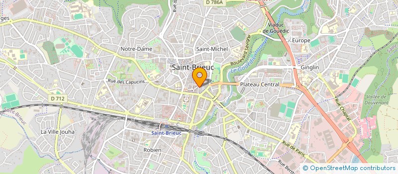 localisation de l'entreprise ARMOR GESTION à SAINT-BRIEUC