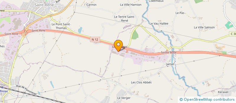 localisation de l'entreprise ARMOR HABITATIONS LOISIRS à POMMERET