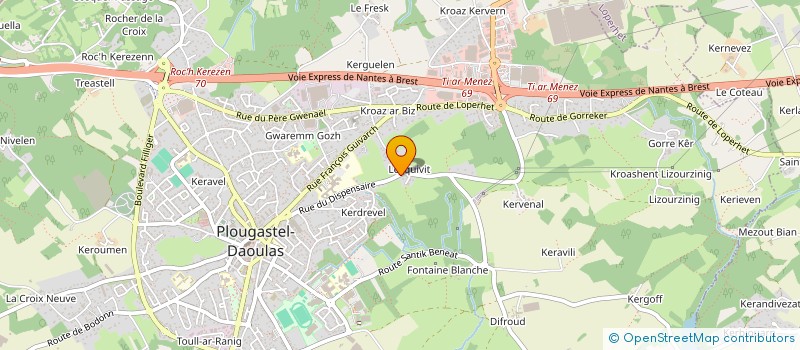 localisation de l'entreprise ARMOR HOME  PLOUGASTEL-DAOULAS