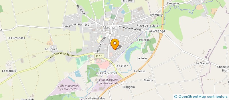 localisation de l'entreprise ARMOR INOX SERVICE à MAURON