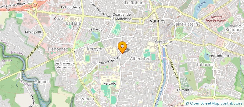 localisation de l'entreprise ARMOR KALINA à VANNES
