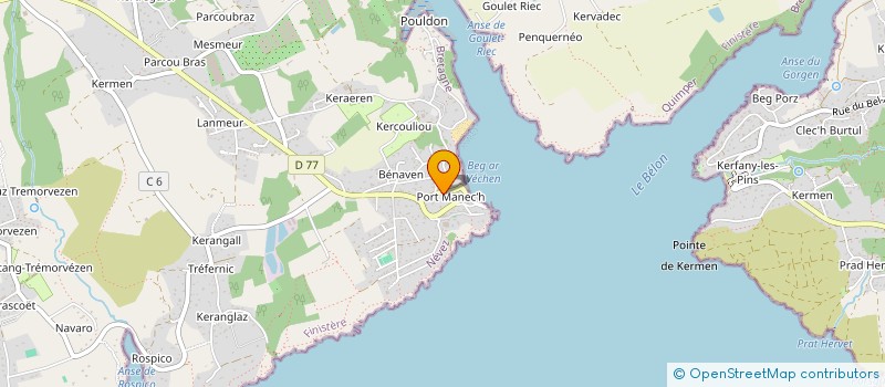 localisation de l'entreprise ARMOR KITE à NEVEZ