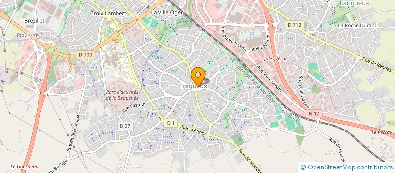 localisation de l'entreprise ARMOR LOCATION VAISSELLE  TREGUEUX