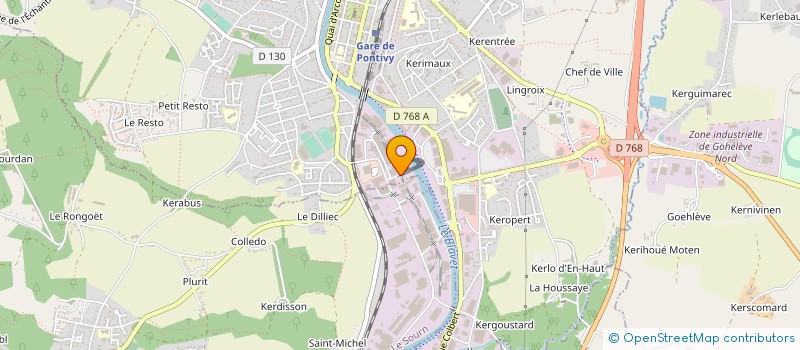 localisation de l'entreprise ARMOR OEUFS à PONTIVY