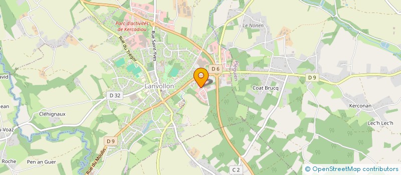 localisation de l'entreprise ARMOR ONDULEURS  LANVOLLON