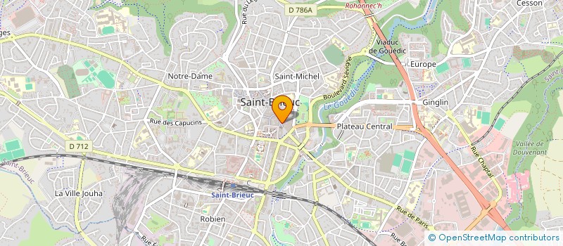 localisation de l'entreprise ARMOR OPTIQUE à SAINT-BRIEUC