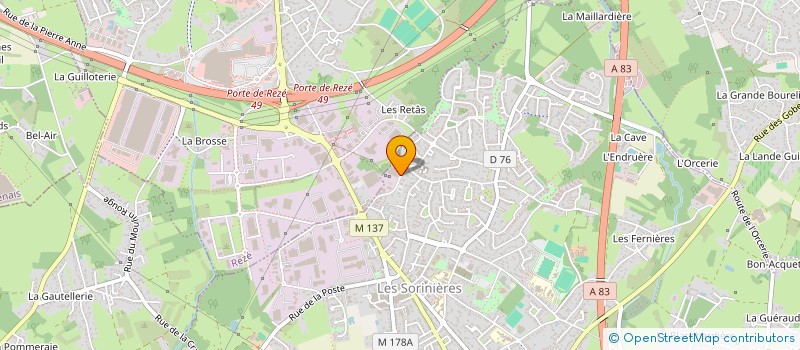 localisation de l'entreprise ARMOR PESAGE à REZE