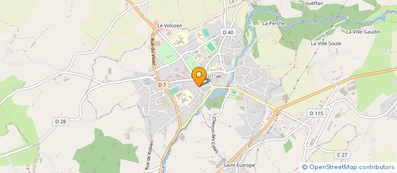 localisation de l'entreprise ARMOR PLAQUISTE ISOLATION  QUINTIN