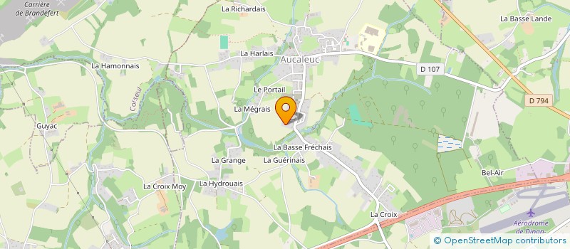 localisation de l'entreprise ARMOR PLATRISOL à AUCALEUC