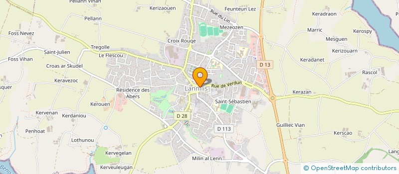 localisation de l'entreprise ARMOR PRESSING à LANNILIS