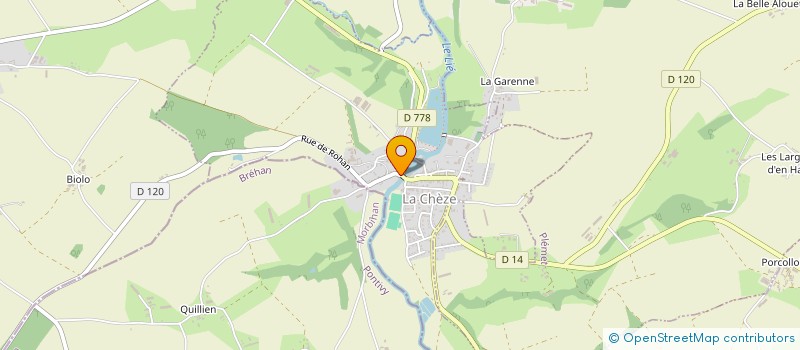 localisation de l'entreprise ARMOR SIGNALETIQUE  LA CHEZE