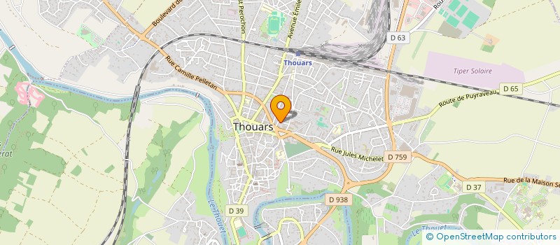 localisation de l'entreprise ARMOR STUDIOS à THOUARS