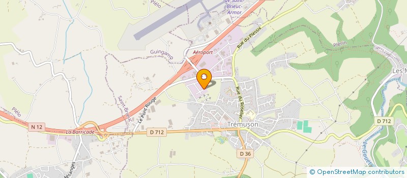 localisation de l'entreprise ARMOR THERMIQUE SOLUTIONS  ATS  TREMUSON