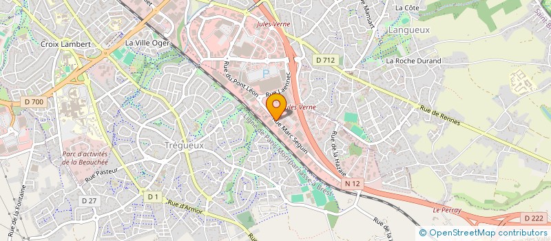 localisation de l'entreprise ARMOR TISSUS à TREGUEUX