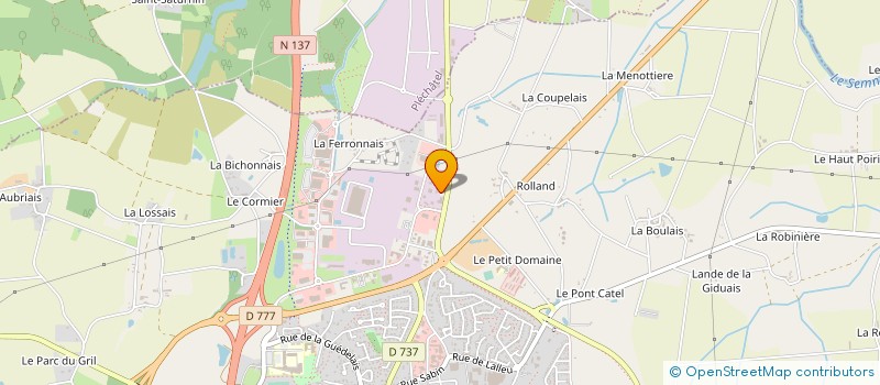 localisation de l'entreprise ARMOR TRANSPORT SERVICE  BAIN-DE-BRETAGNE